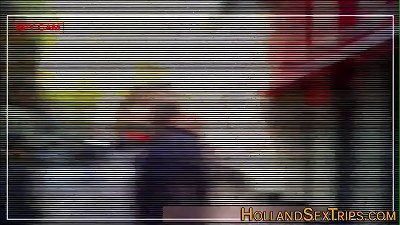 Real prozzie fellates spear for a mouthful