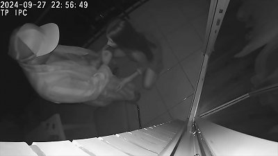 Real cheating! wife and acquaintance fuck in a motel on the balcony.Taboo bang-out