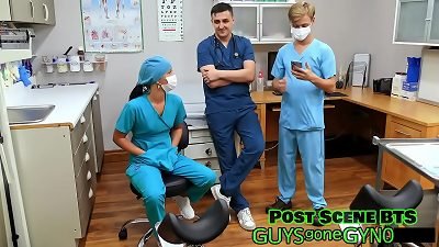 male & chick Nurses Learn To Sound Dr. Canada's stiffy