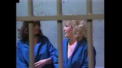 2 grandmothers (Kitty Foxx) lick each other vag in jail