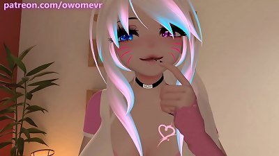 pov You won a night together with OwOmeVR so she taunts and porks you - VRchat erp - Preview