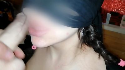 Homemade bdsm - smacking On The Face and nailing In The mouth With A huge faux-cock