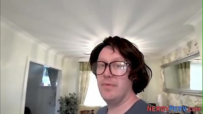 Leeds nerd gets blowjob from slut