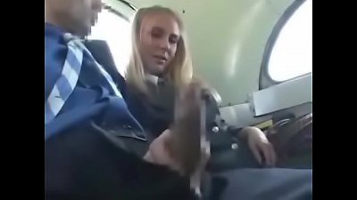 Pretty blondie nubile schoolgirl Natalie Norton Seduced by a salami During A Bus rail