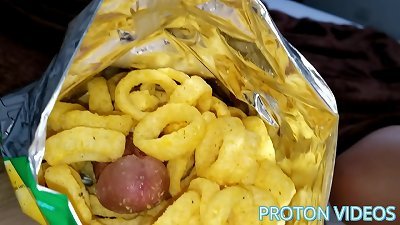 watching video with Mary Redqueen and gobbling "Special Snack" ends into a hot humping - p1