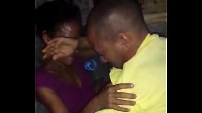 ebony tear up with elder man in the floor