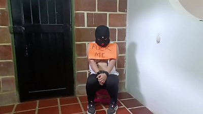 PART ONE...Mexican girl loves being submissive...SEX PRISONER...semen on her face...alexachris20