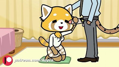 Aggretsuko porn parody Retsuko rage sex, first minute preview - public unleash aug three
