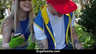 Nerd Step Sister Fucks Her Step Brother For Game