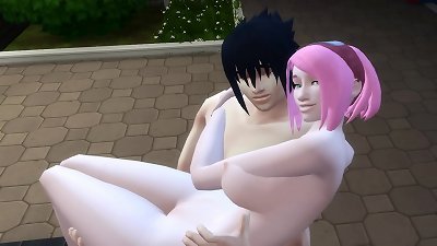 Sasuke and Sakura Romantic Day Public hook-up Naruto porn
