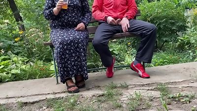curvaceous mother in law gets my cum outdoors