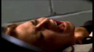 chicks gets forced on stairs