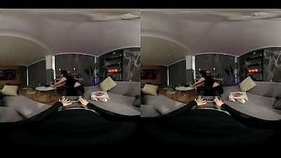 Halloween three-way with Her hottest friend and a Vampire