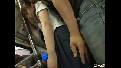 dirty Public Bus sex With A college girl (1)