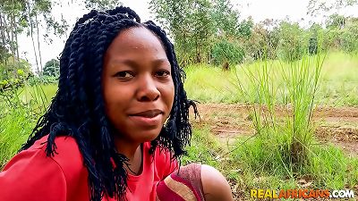 African Park rendezvous ends in hostel room inexperienced plow and cumshot