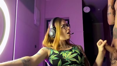 Sherri Socialite took a fuck-stick in her throat without even taking a break from playing