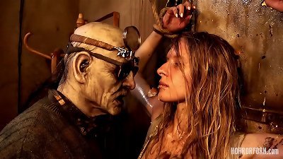 HORRORPORN vicious grandfather With His messy wife bang fleshy teenager female