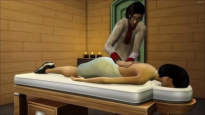 chinese son-in-law touches his mother after she visits him at work || chinese mother and son