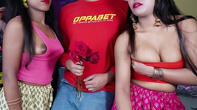 hardcore special VALENTINES DAY double SISTER&rsquo;S ravage IN HINDI