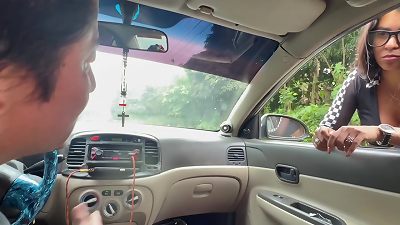 yam-sized hooters AND phat culo I didn't have money to pay for the cab and I paid for it like this