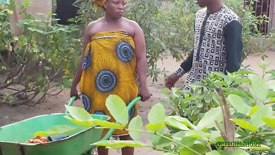 She got penetrated on her way back from farm