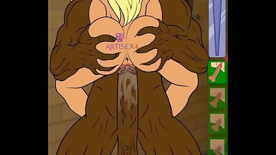 Cheerleader Coach & black monster man-meat in the studs locker