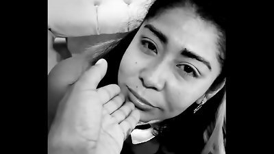 lucky follower finishes off on my face and I leave it dry