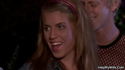 wolf penetrating teenager wifey while elderly cheating sees