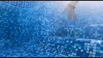 In The Pool And inwards My vagina &ndash; A succulent creampie