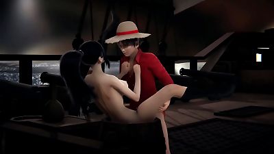 1 chunk Luffy  x Nico Robin [Full Video] 9m