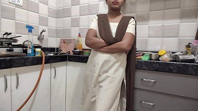 Desi chick came back from university and got nailed by her step brother, Hindi audio