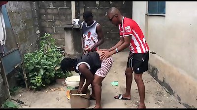 duo BROTHERS plumb THEIR STEPMOTHER BY THE WELL SIDE