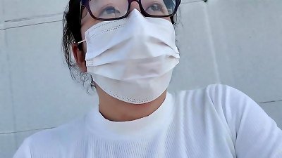 [Masturbation, selfie] Married lady splashing masturbation with naked bumpers