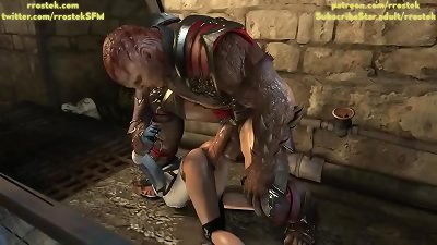 Mk11 animation Cassie the whore of the Kahn 3-dimensional pornography