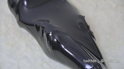 asian latex catsuit slave chick bdsm and bondage in sleepsack