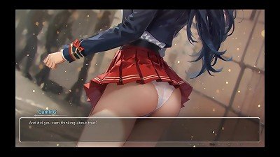 Bluring the walls [ ROMANCE manga porn Game ] Ep.5 couple FRENCH kissing after confessing kinky desires !