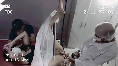 cheating husband takes horny wife to bizarre gynecologist!