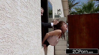 fortunate Groom smashes His Wife's Bridesmaids - Jenni Lee, Scarlet red