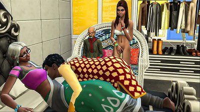 Indian mummy and son in front of dad and daughter - Desi teen plumb