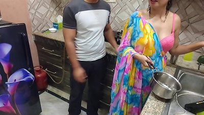 Indian Desi Bhabhi torn up hard by Her Devar first-ever Time in kitchen